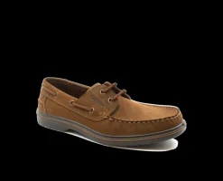 Sapatos PU Boat Castanho